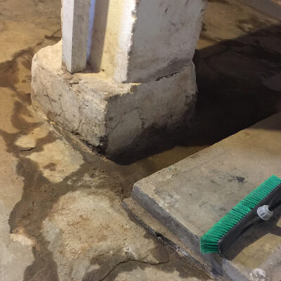 recent basement waterproofing work, waterproofing