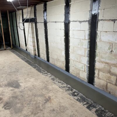 Dry Otter's recent foundation repair project showcasing epoxy injections and carbon fiber reinforcement solutions.